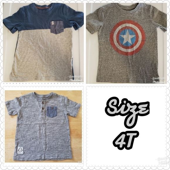 Carter's Other - ❗SOLD❗3 Kids Tee Shirts Size 4/4T